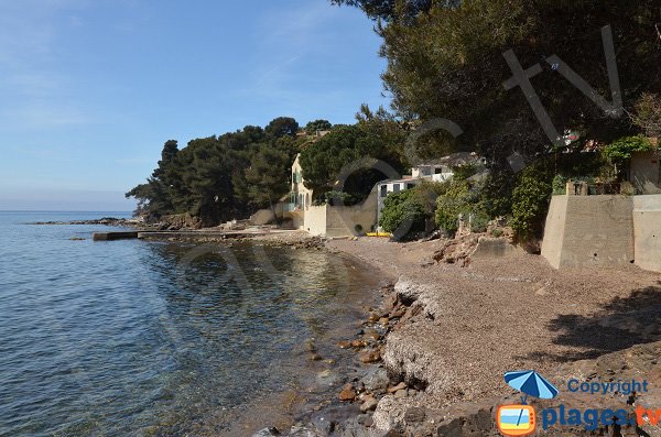 Coupereau beach in Carqueiranne in France