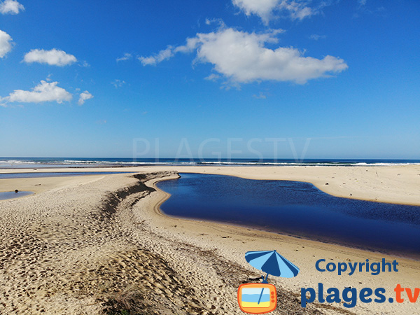 Séparation des deux plages de Moliets et Maa