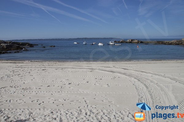 Courégant beach in Ploemeur in Brittany