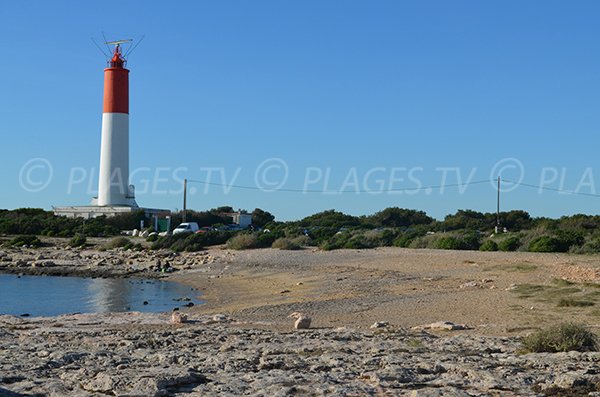 Strand neben dem Leuchtturm von La Couronne