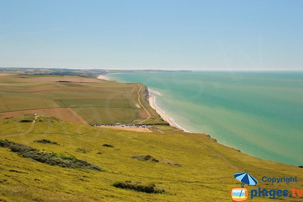 Photo de la plage du Cran d'Escalles dans le nord