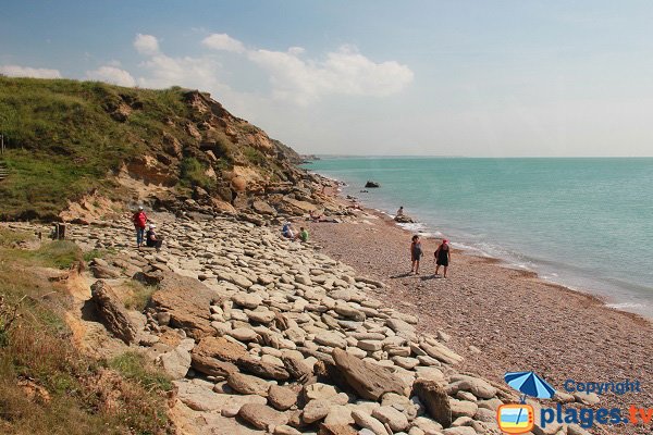 Plage dans le Cran au Poulet à Audinghen