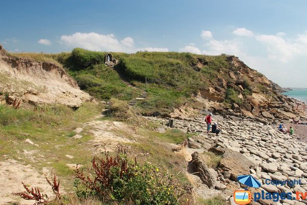  Stairs to the beach of Cran au Poulet in France