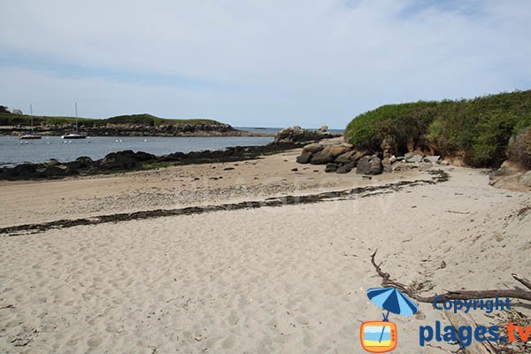 Photo de la plage du Crapaud à Lanildut en Bretagne