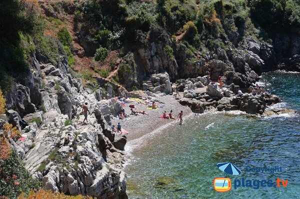 Confidential cove in St Jean Cap Ferrat