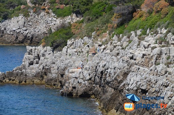 Stair of Crau Nao cove - St Jean Cap Ferrat