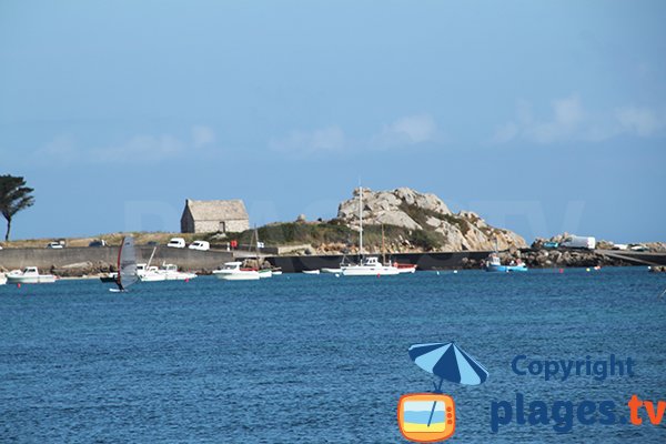 port et le centre nautique de Penn Enez - Plouguerneau