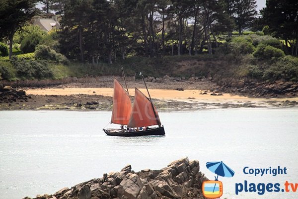 Vieux gréement sur l'ile de Bréhat