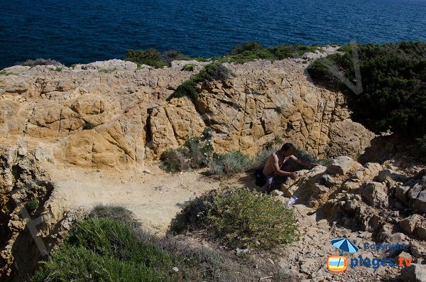 L'accesso alle crichhe dellla Cride Sanary sur Mer