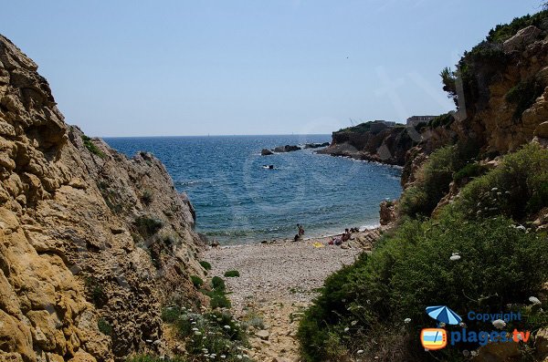 Foto della spiaggia della Cride a Sanary sur Mer