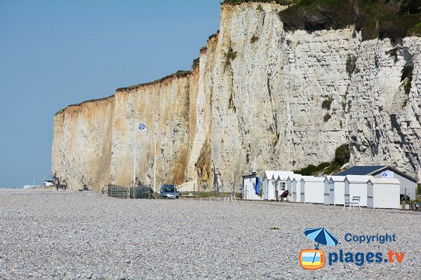 Falaises nord au niveau de la plage de Criel sur Mer