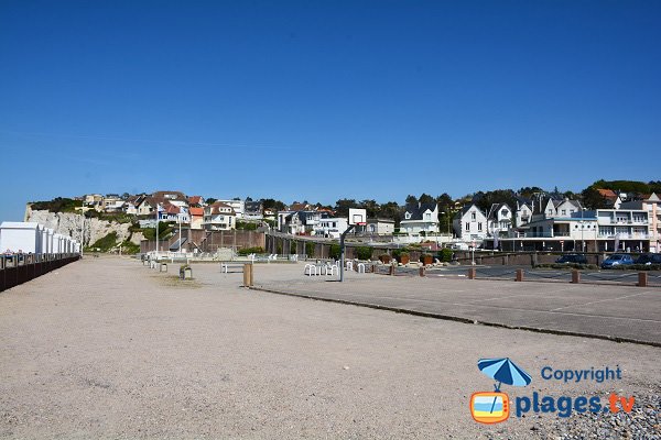 Parking in waterfront of Criel sur Mer