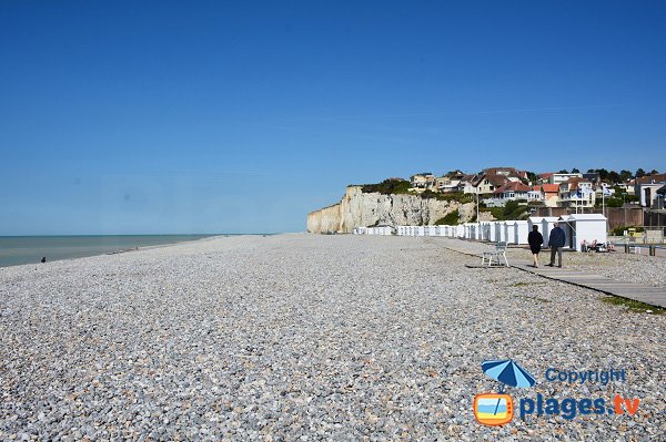 Photo de la plage de Criel sur Mer en Normandie