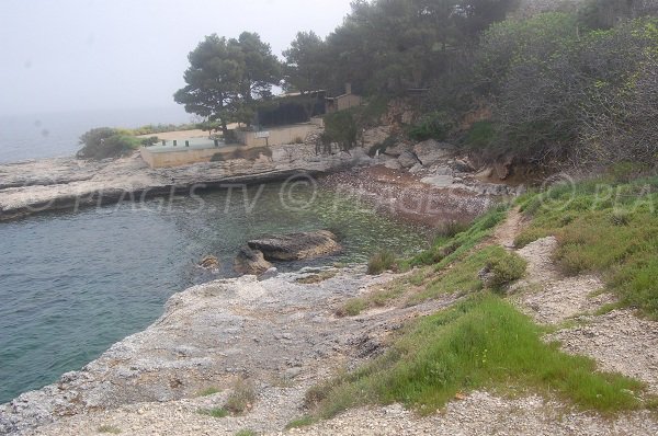 Crique beach in Saint Florent in Corsica