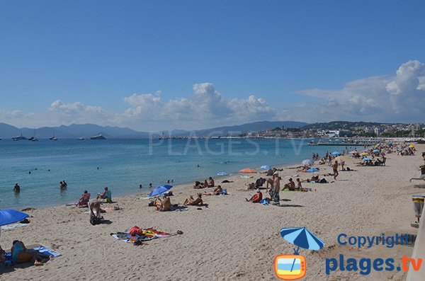 Croisette Beach in Cannes - France - Martinez area