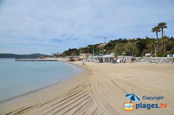 Spiaggia della Croisette in inverno a Sainte-Maxime