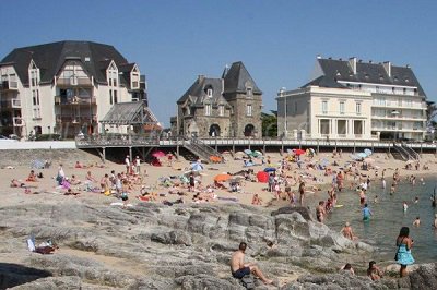 Beach in Le Croisic in France