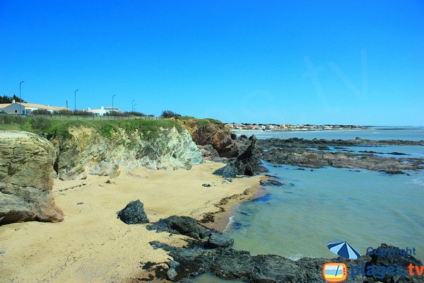 Photo de la plage de la Corque à Brétignolles sur Mer