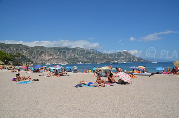 Cros Dei Pin beach in Saint Jean Cap Ferrat in France