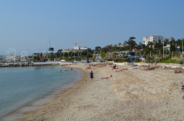 Plage du Crouton à Juan les Pins - Vue Globale