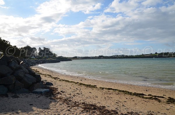 Plage dans l'anse de Beauport à Paimpol