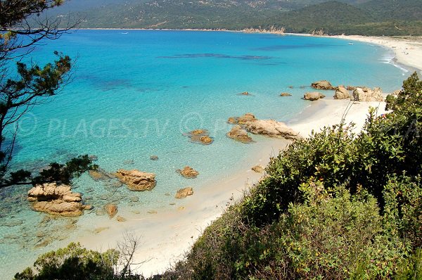 Plage de Cupabia - partie centrale