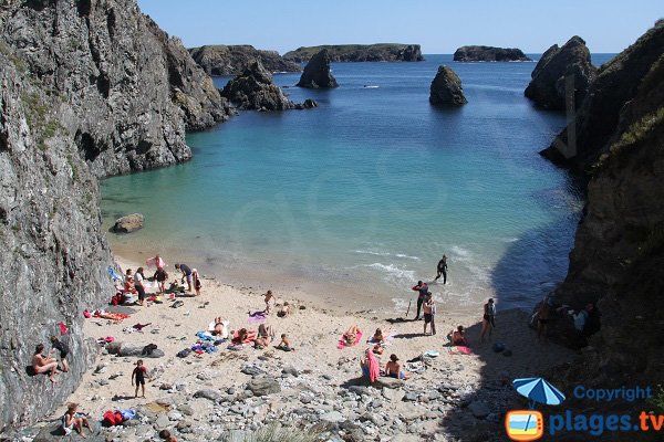 Photo of Curés beach in Belle-Ile - Bangor