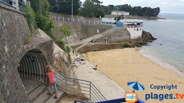 Photo de la plage du centre de Douarnenez