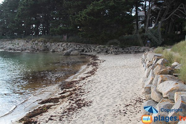 Plage aux Dames à marée haute - Pleumeur-Bodou