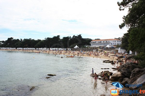 Vista generale della spiaggia di Dames a Noirmoutier