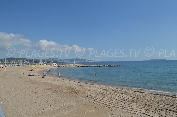 Dauphins beach in La Napoule in France