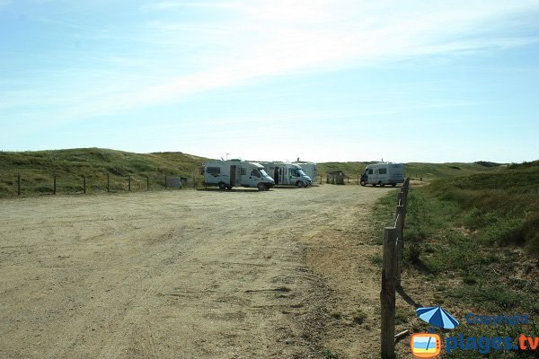 Aire de camping car - plage de la Davière