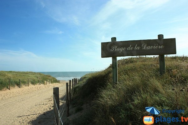 Foto della spiaggia della Davière a Saint Jean de Monts - Francia