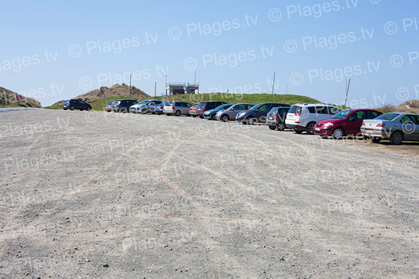 Parking de la plage du golf de Breville-sur-Mer