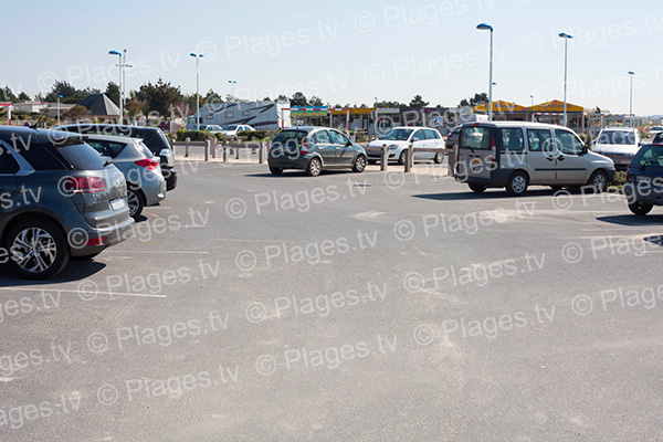 Le parking de la Plage de Coudeville-sur-Mer