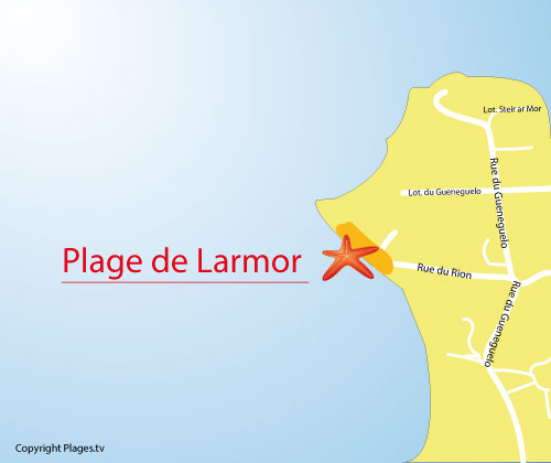 Strand von Larmor in Damgan