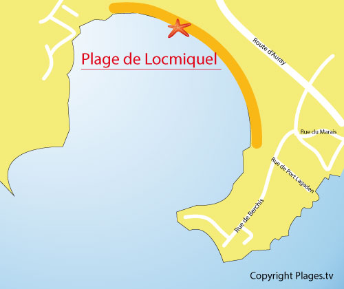 Plage de Locmiquel à Larmor-Baden