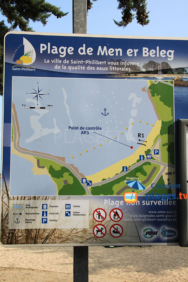 Descriptif de la plage de Men er Beleg 