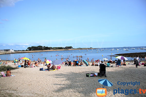 Entrée de la plage de Men er Beleg