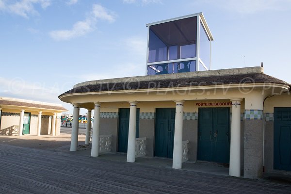 First aid station on the Deauville beach