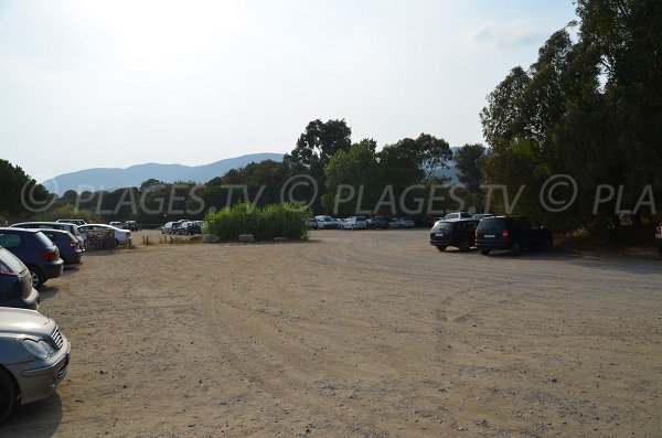 Car park of the Debarquement beach in Croix Valmer