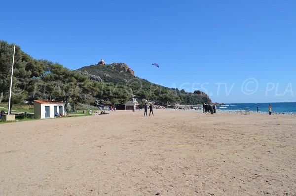 Landungsstrand von Saint Raphaël in Var