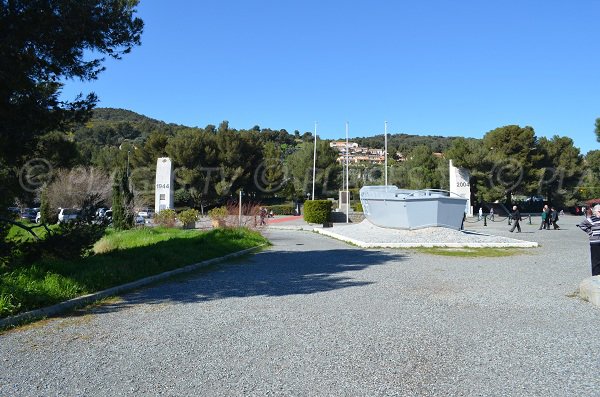 piazza commemorativa dello sbarco di Saint Raphael