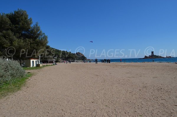 Plage du débarquement à Saint Raphaël Var