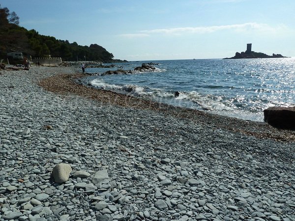 Pebbles on the Landing beach of St-Raphael