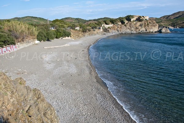 Fourat beach in Port Vendres in France