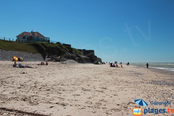 Photo of the Descenderie beach in Sangatte in France