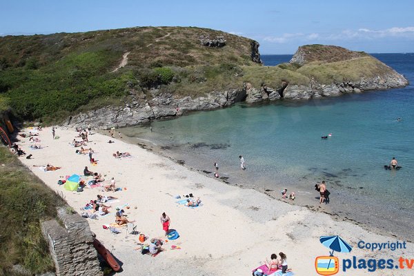 Photo de la crique de Deuborh à Belle Ile en Mer