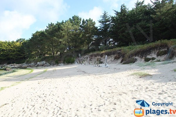 érosion sur la plage de Dibennou Ouest - Guisseny