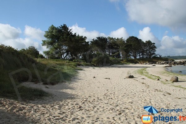 Photo de la plage sur la presqu'ile de Dibennou - Guisseny